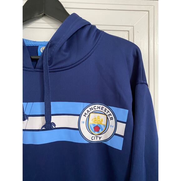 Manchester City Hoodie Sweatshirt Men's Size Medium - Picture 2 of 5